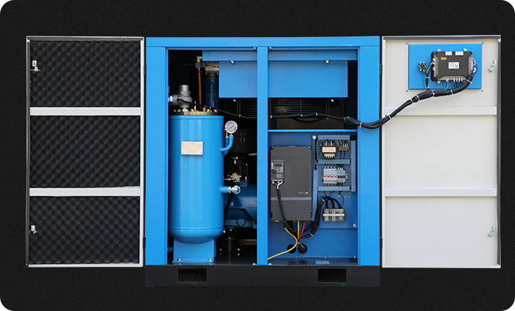 Permanent Magnet Conversion Two Stage SCREW AIR COMPRESSOR high quality